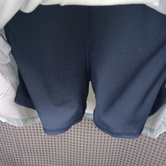 EVCR Athletic Dress Women's Medium Blue Gray Racerback Built In Shorts soft - Picture 5 of 11